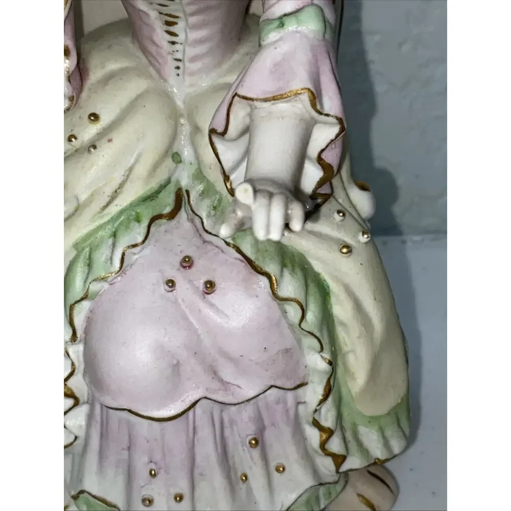 Andrea by Sadek Handpainted Porcelain Figurine Man Woman Set Occupied Japan READ